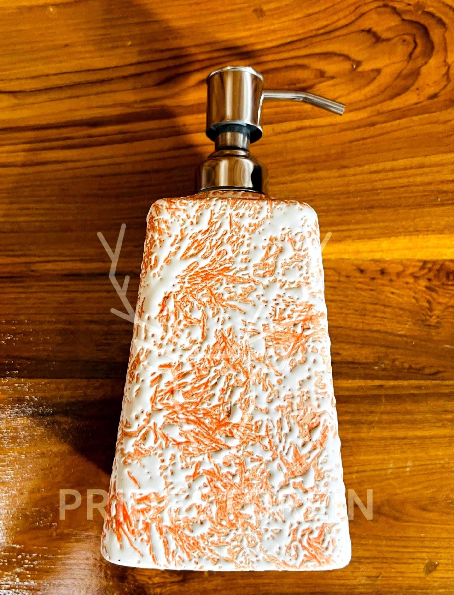 Boho Coral Ceramic Soap Pump