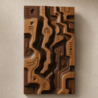 Canyon Glyph Wood Panel — Alt view