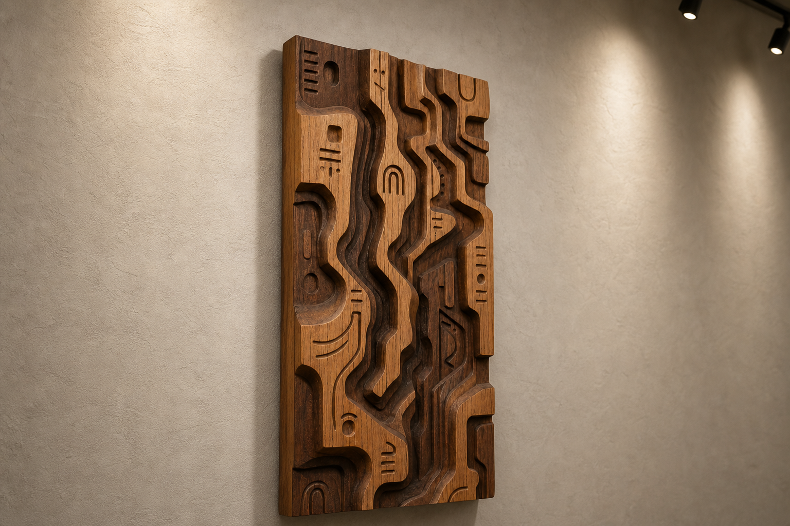 Canyon Glyph Wood Panel
