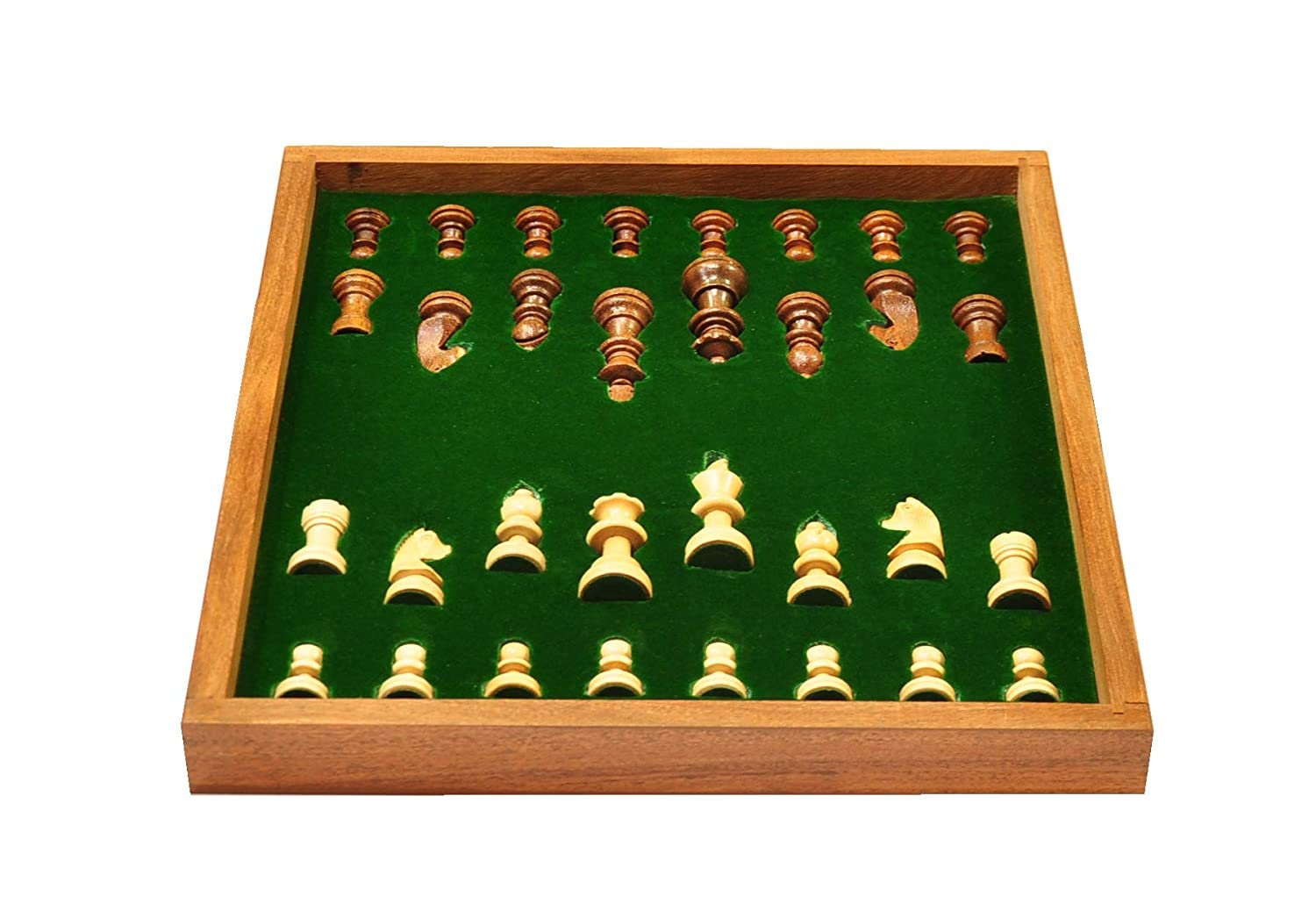 Handcrafted Mango Wood Chess Set  Staunton Pieces, Storage Drawer