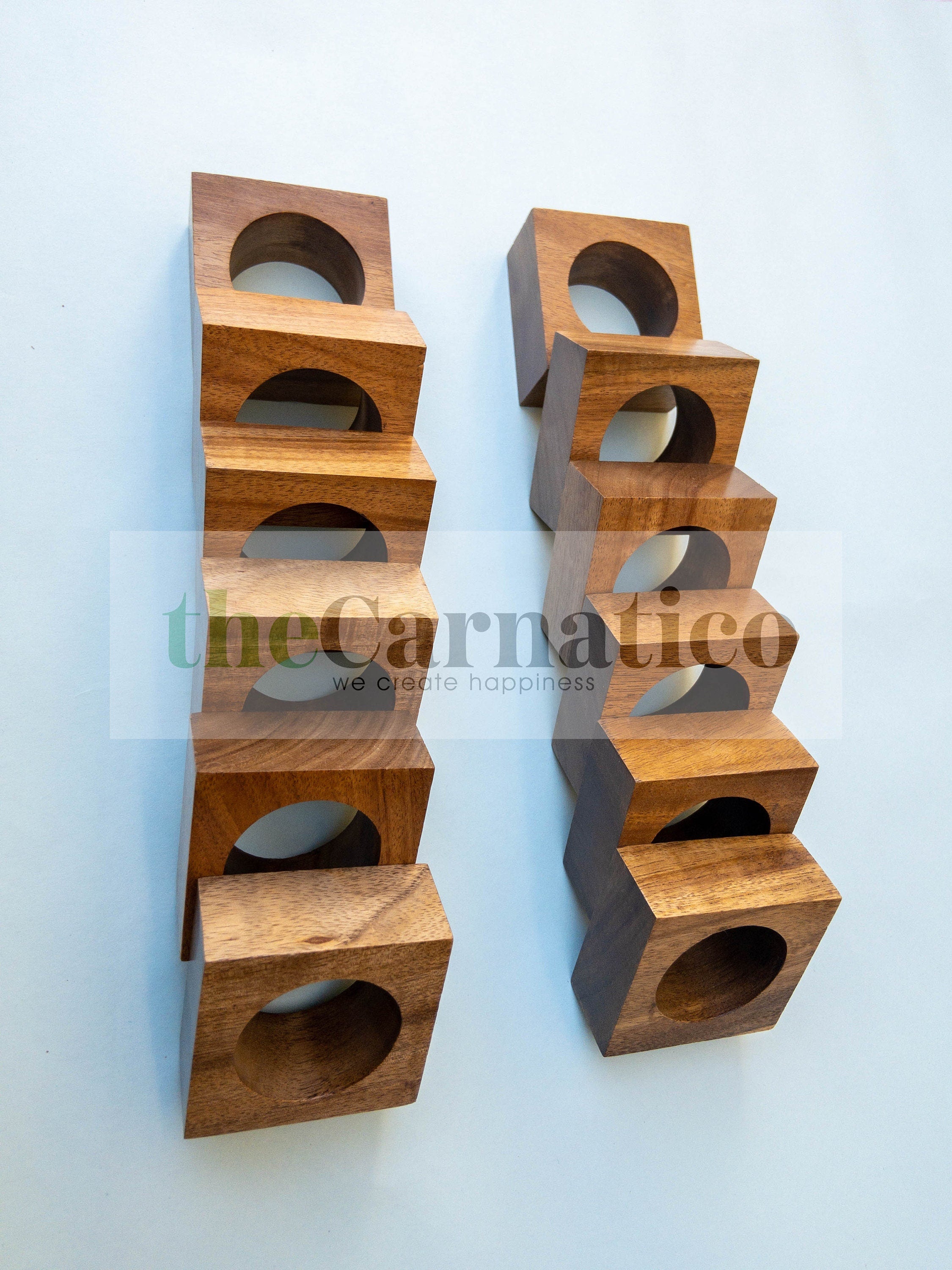 Modern Wood Napkin Rings