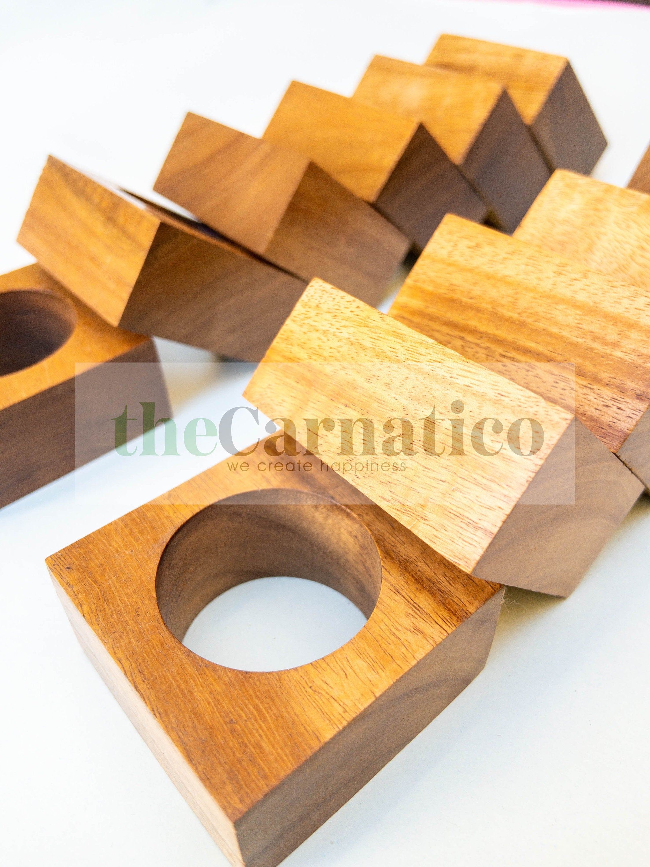 Elegant Wood Napkin Rings