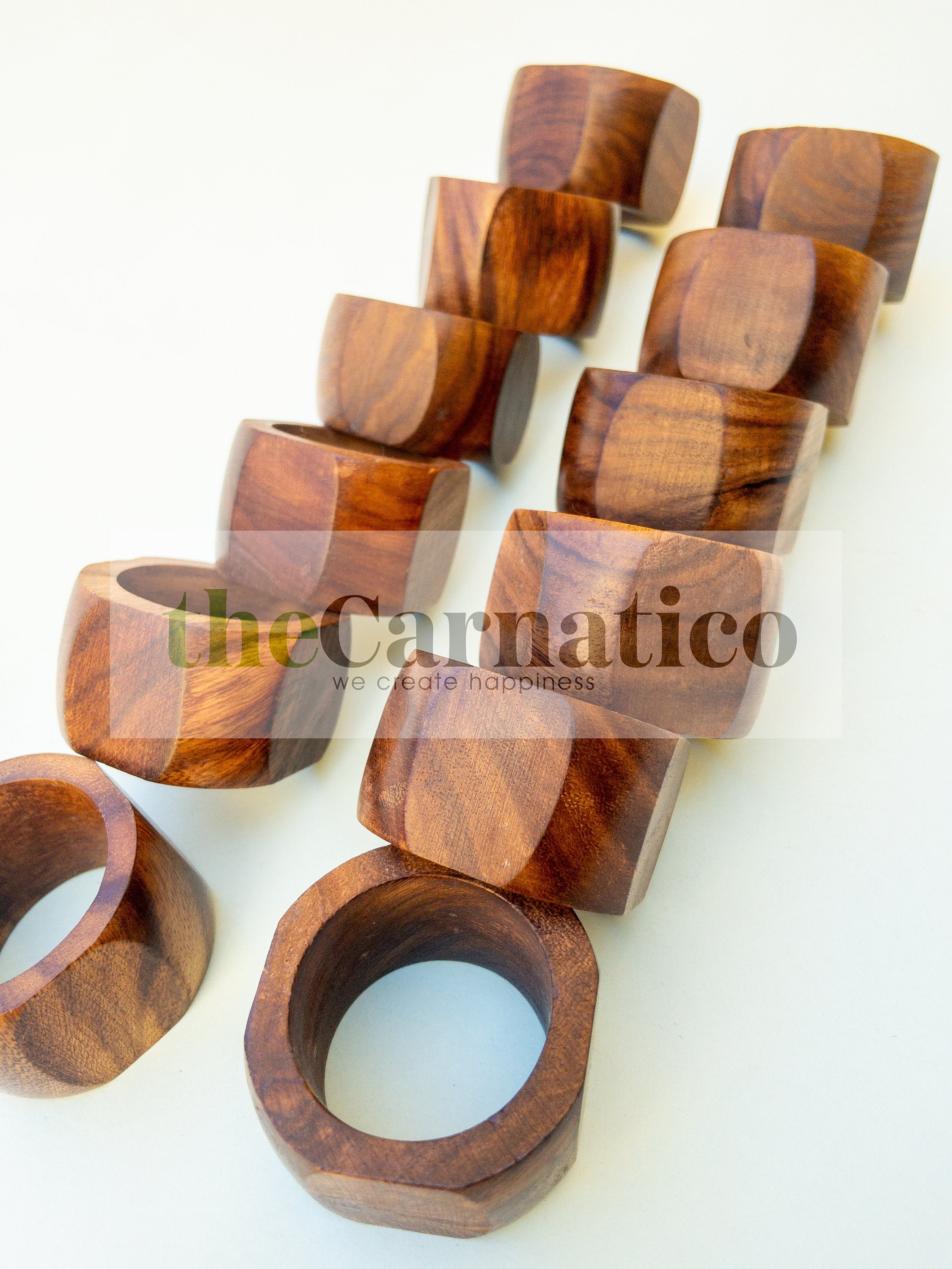 Rustic Wooden Napkin Rings