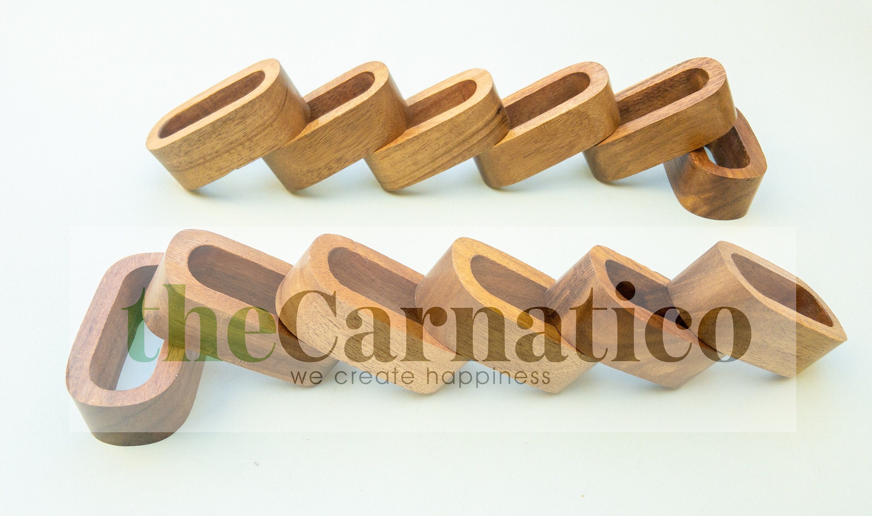 Handcrafted Wooden Napkin Rings