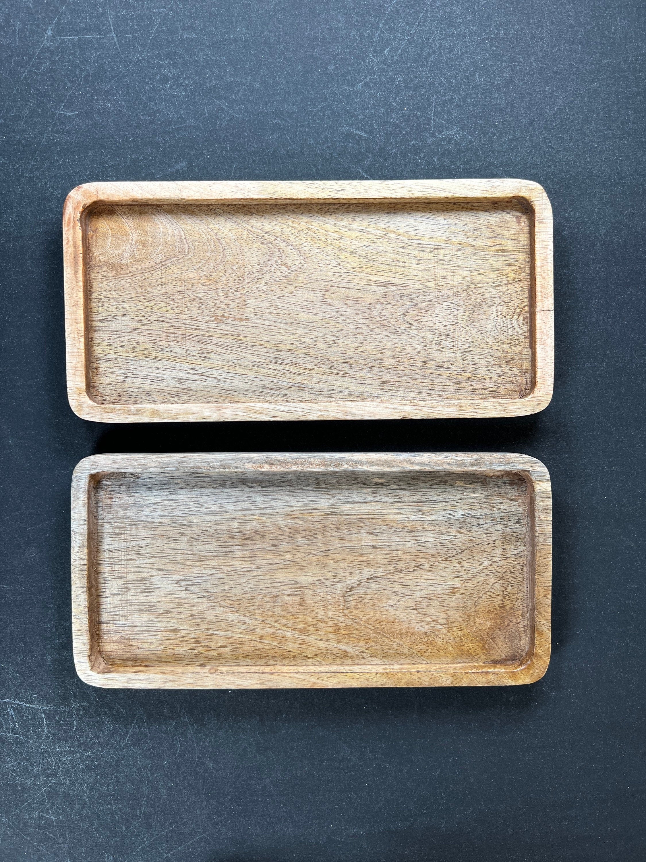Chic Solid Wood Desk Tray