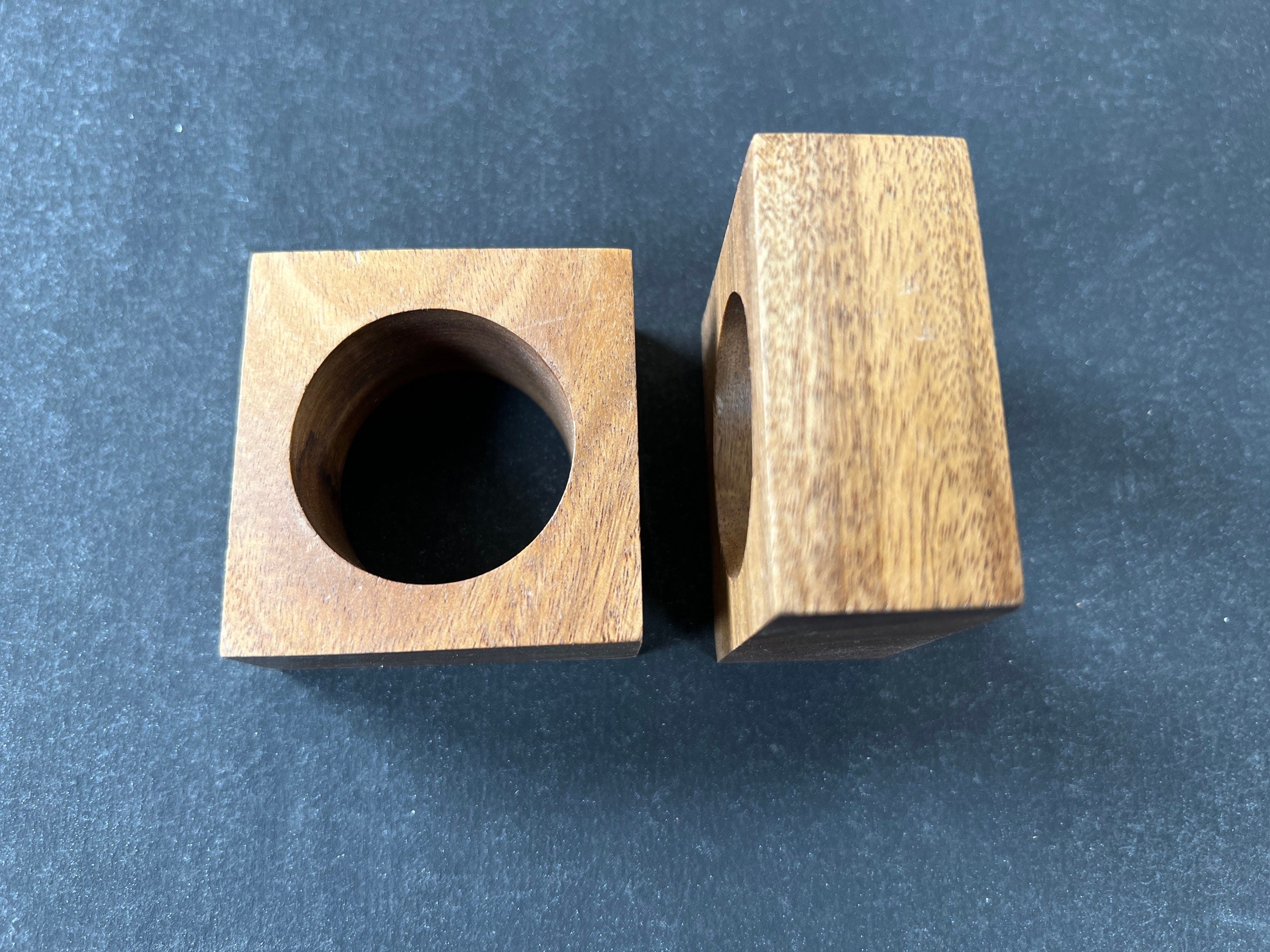 Modern Wood Napkin Rings