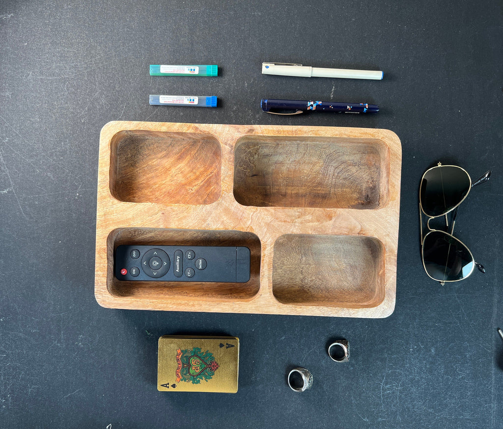Rustic Desk Organizer Tray