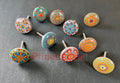 Mandala Ceramic Cabinet Knobs - Set of 10