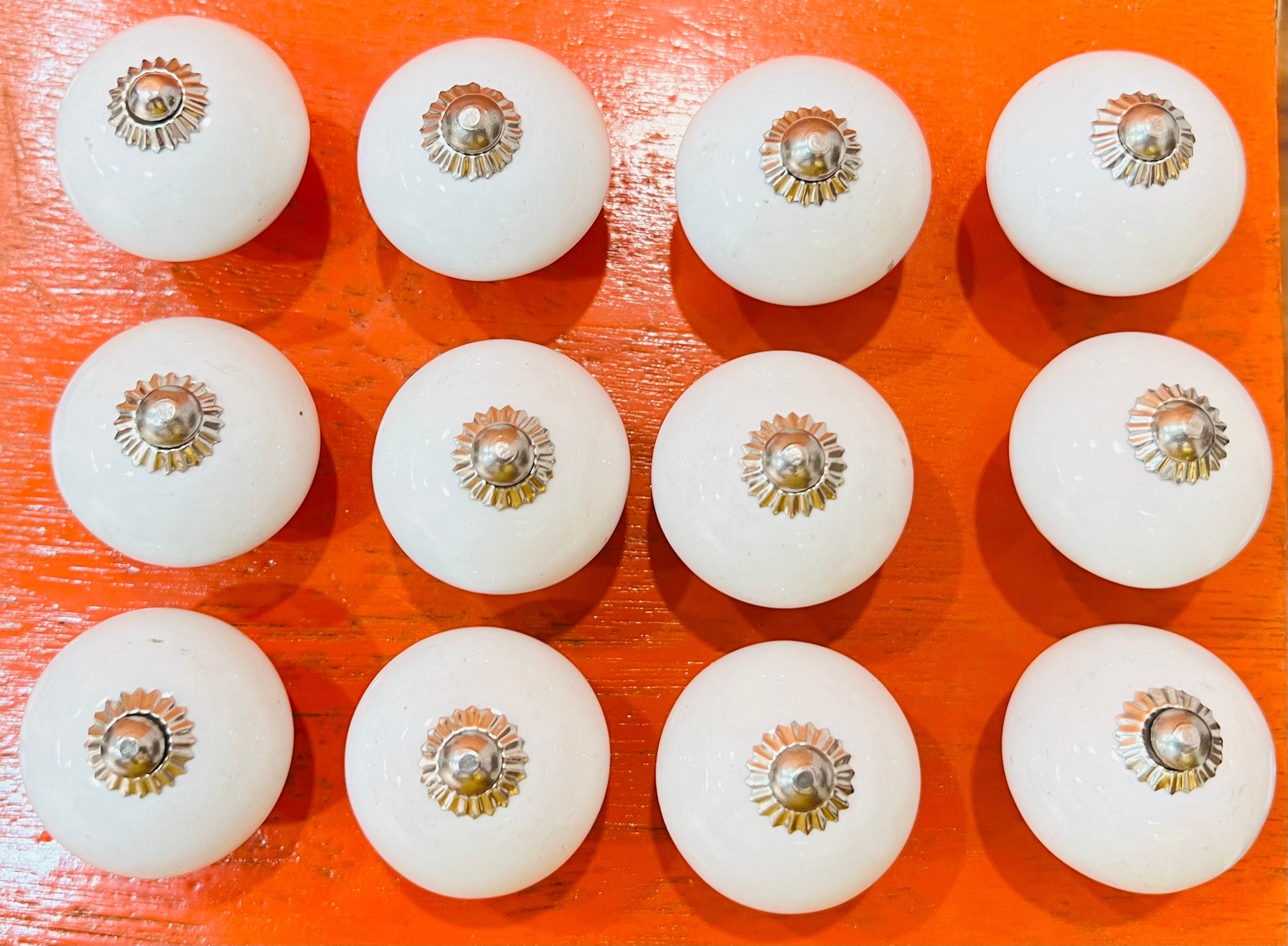 Upgrade Cabinets with White Knobs