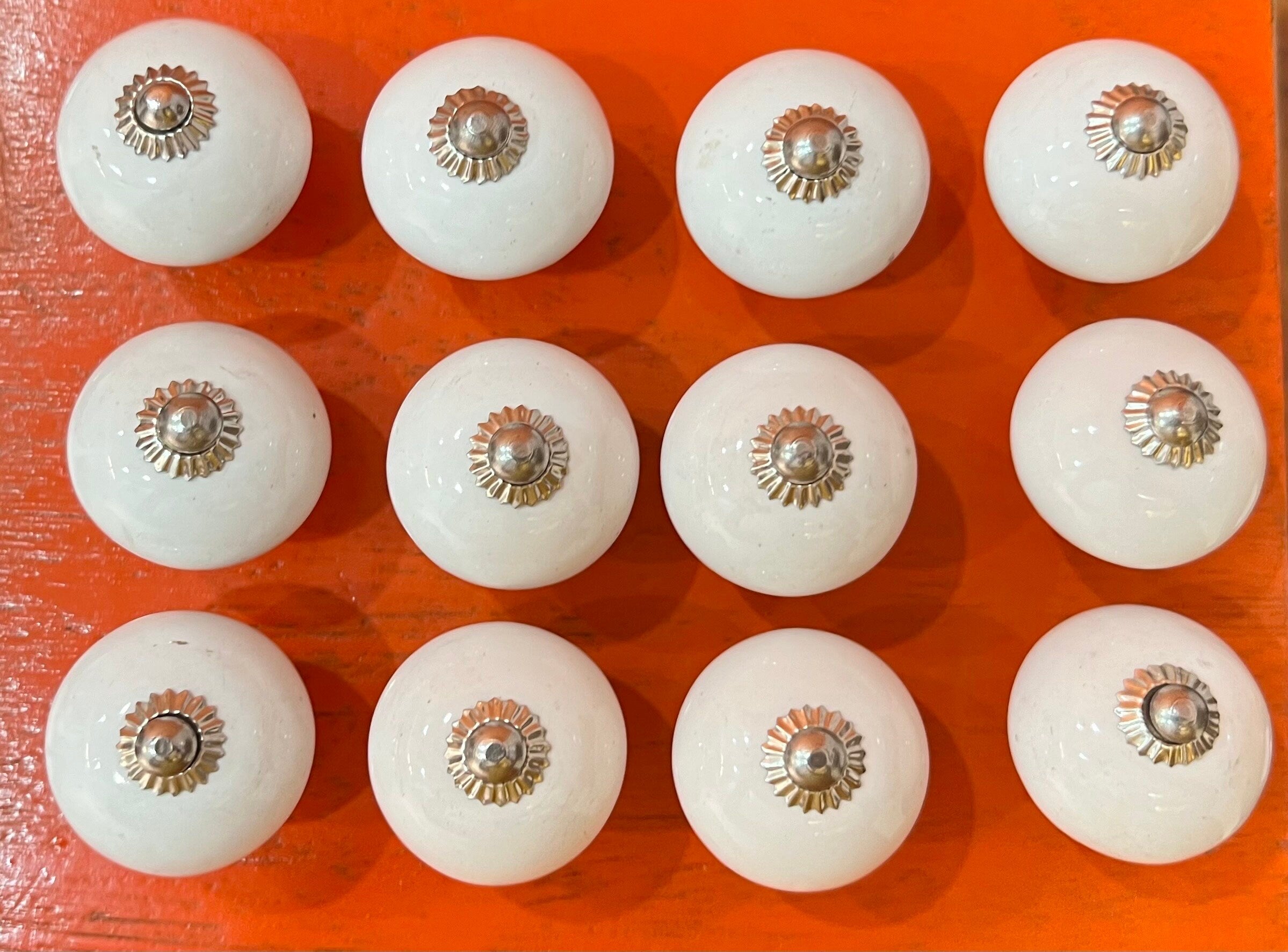 Upgrade Cabinets with White Knobs