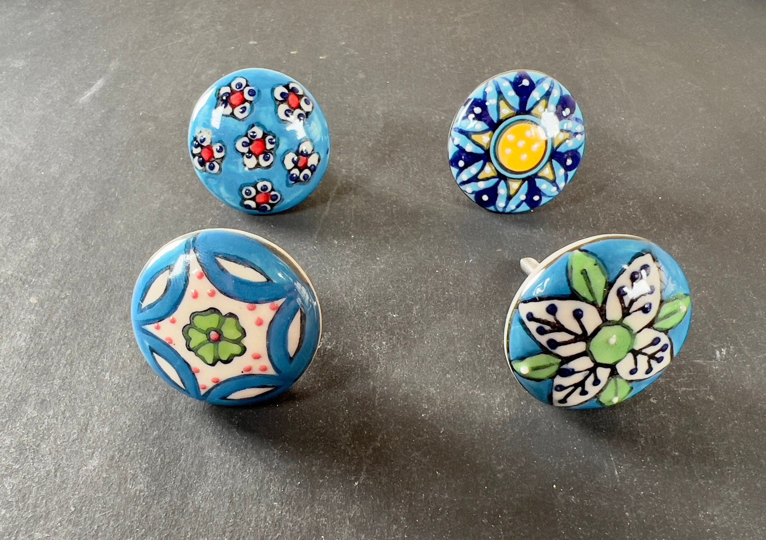 Colorful Ceramic Knobs Set