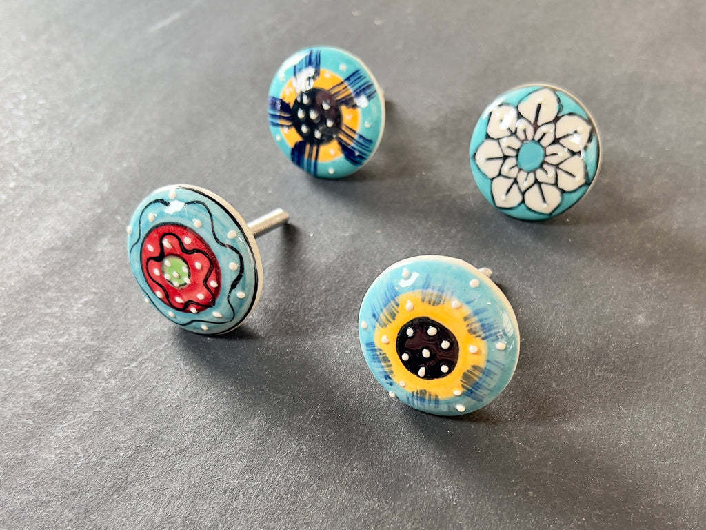 Colorful Ceramic Knobs Set
