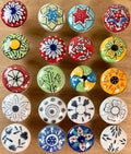 25 Floral Ceramic Cabinet Knobs | Colorful Furniture Hardware