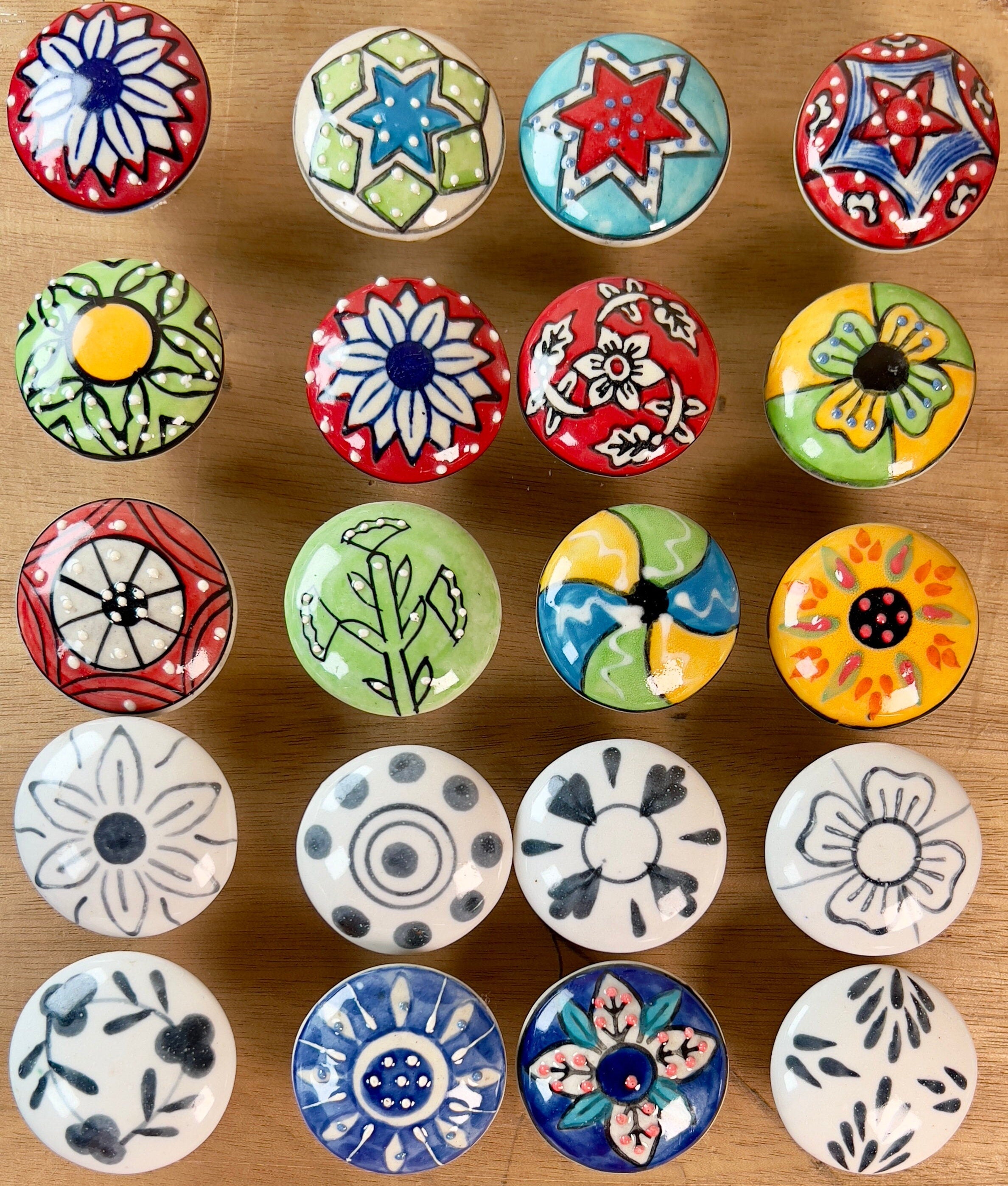 Colorful Cabinet Knobs Set 25