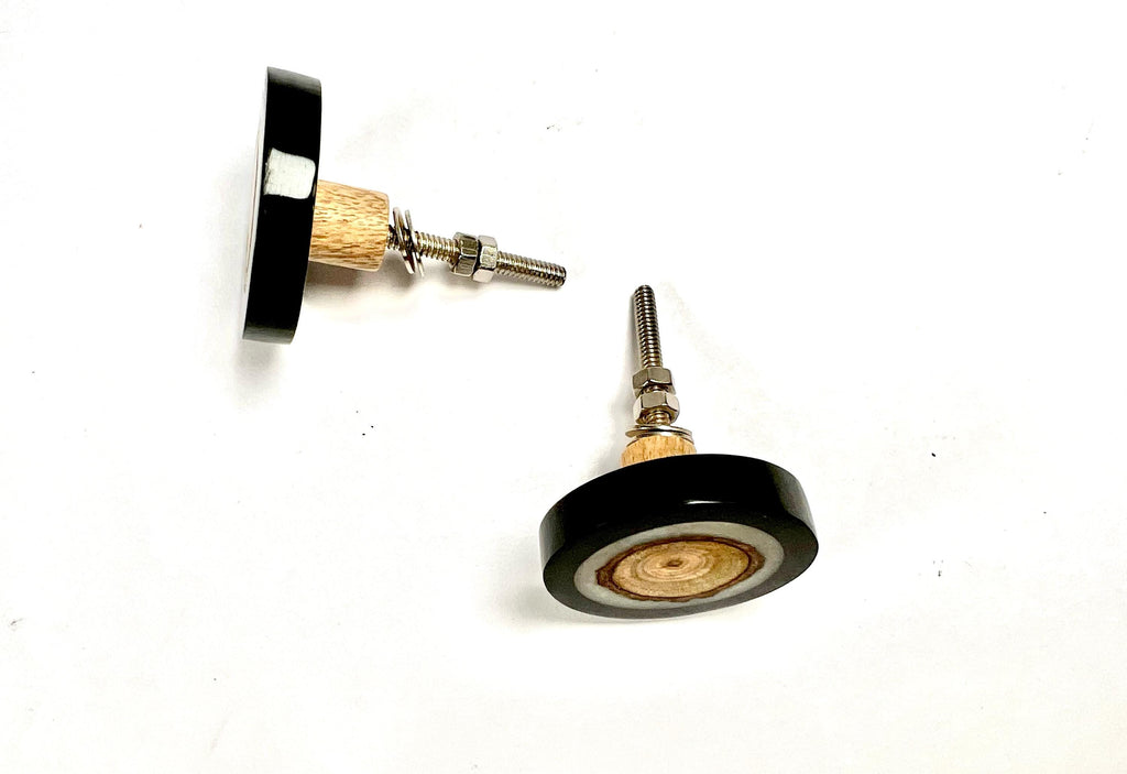 Resin Wood Cabinet Knobs | Floral Dresser Drawer Pulls