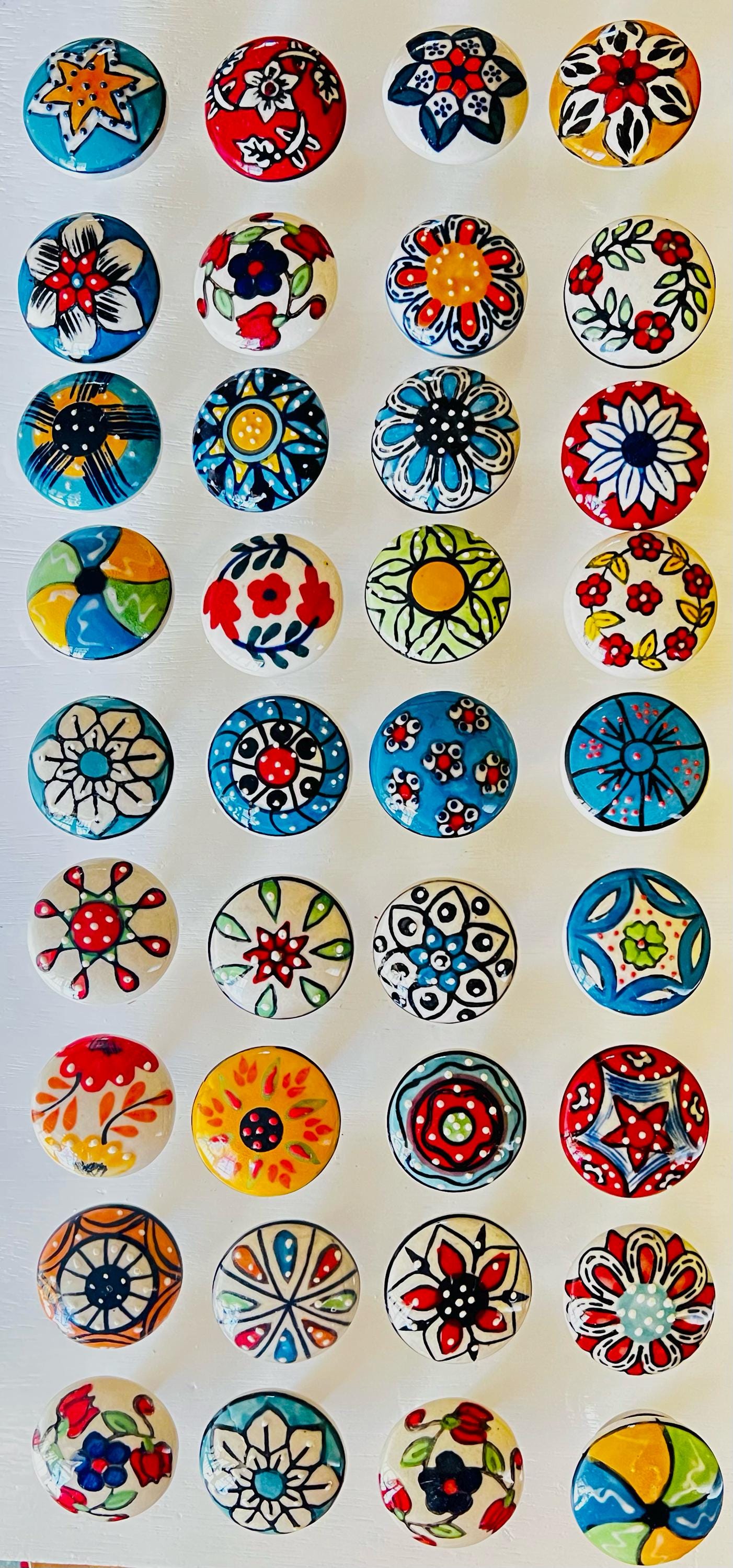 Colorful Ceramic Knobs Set 25