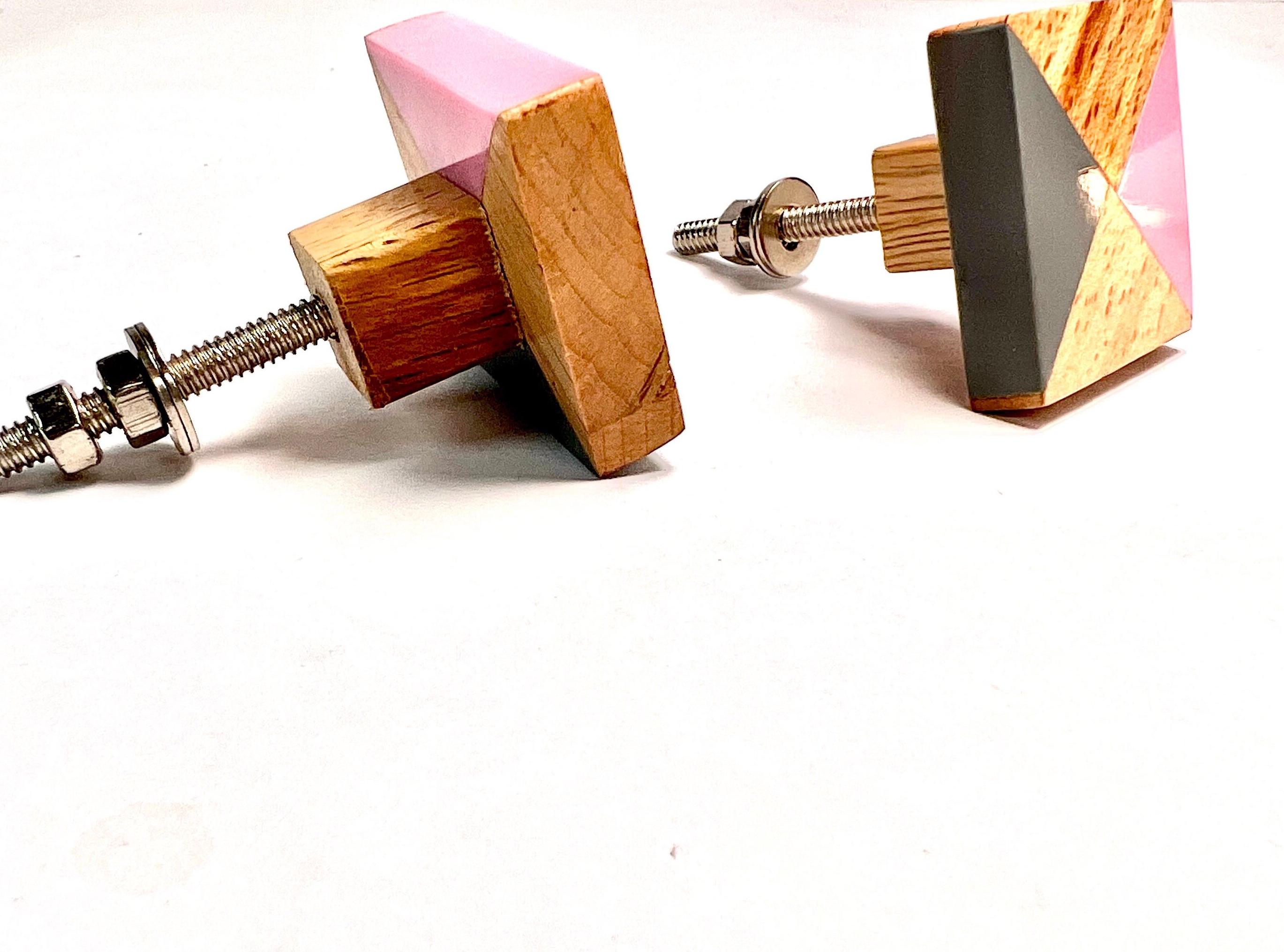 Elegant Resin & Wood Knobs