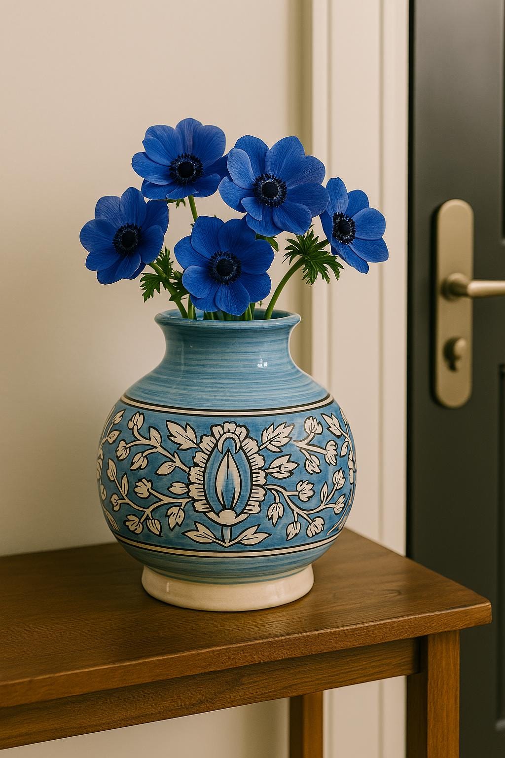 Handmade Blue Boho Vase