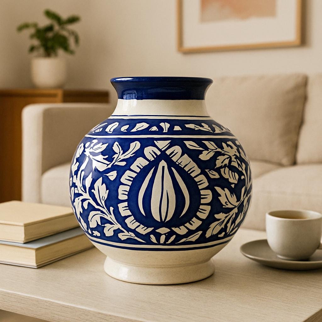 Handmade Boho Floral Vase