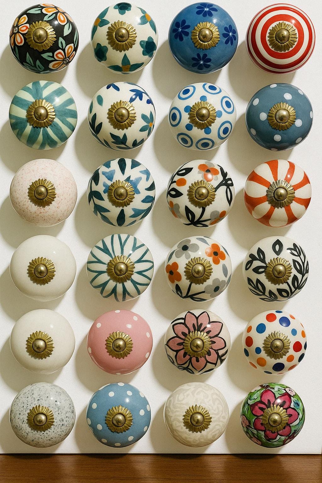Artisan Ceramic Knobs Set