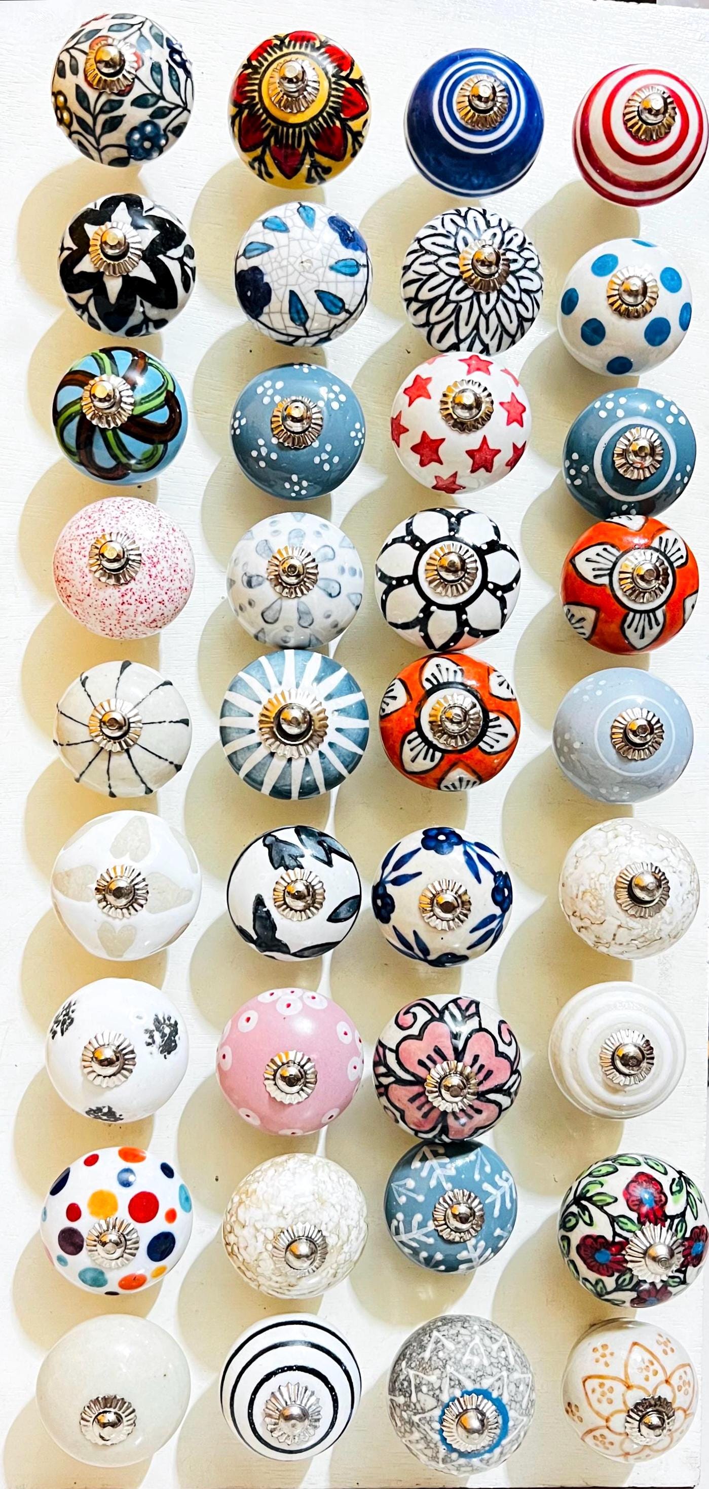 Artisan Ceramic Knobs Set