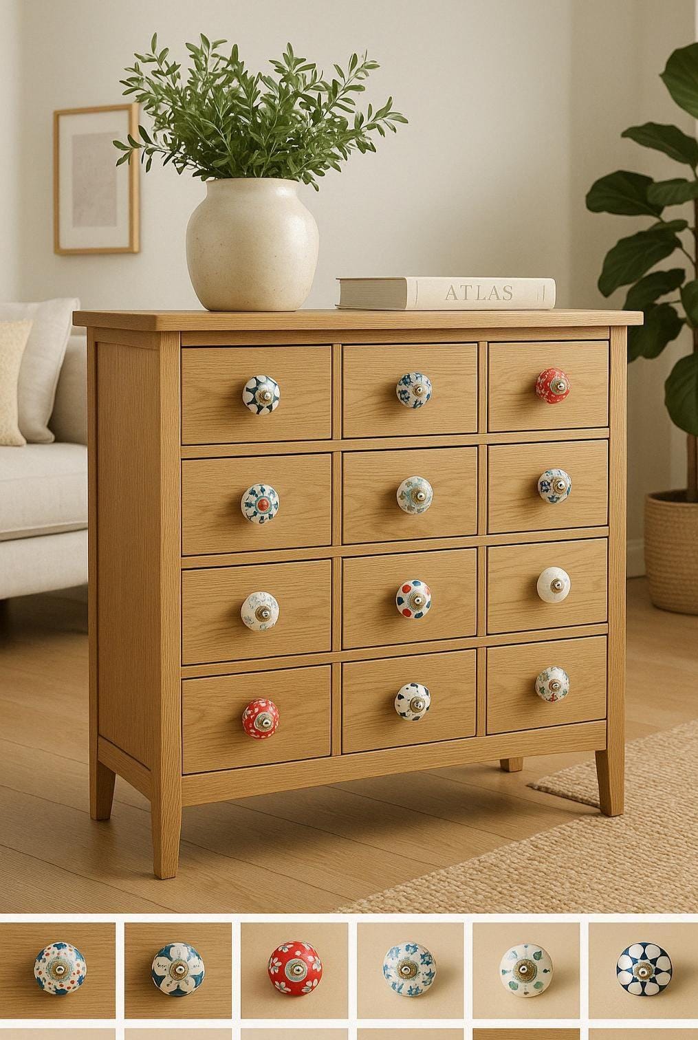 Colorful Ceramic Drawer Knobs