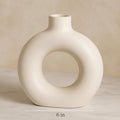 Ceramic Flower Vase - Hand Painted Design