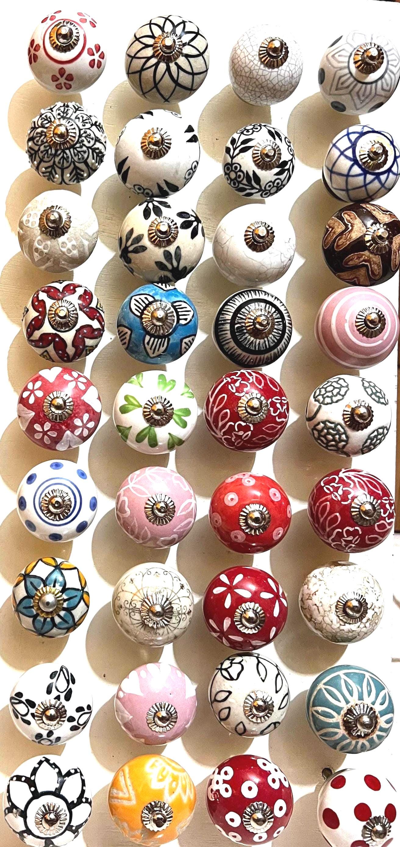 Boho Ceramic KnobsÑAll Included