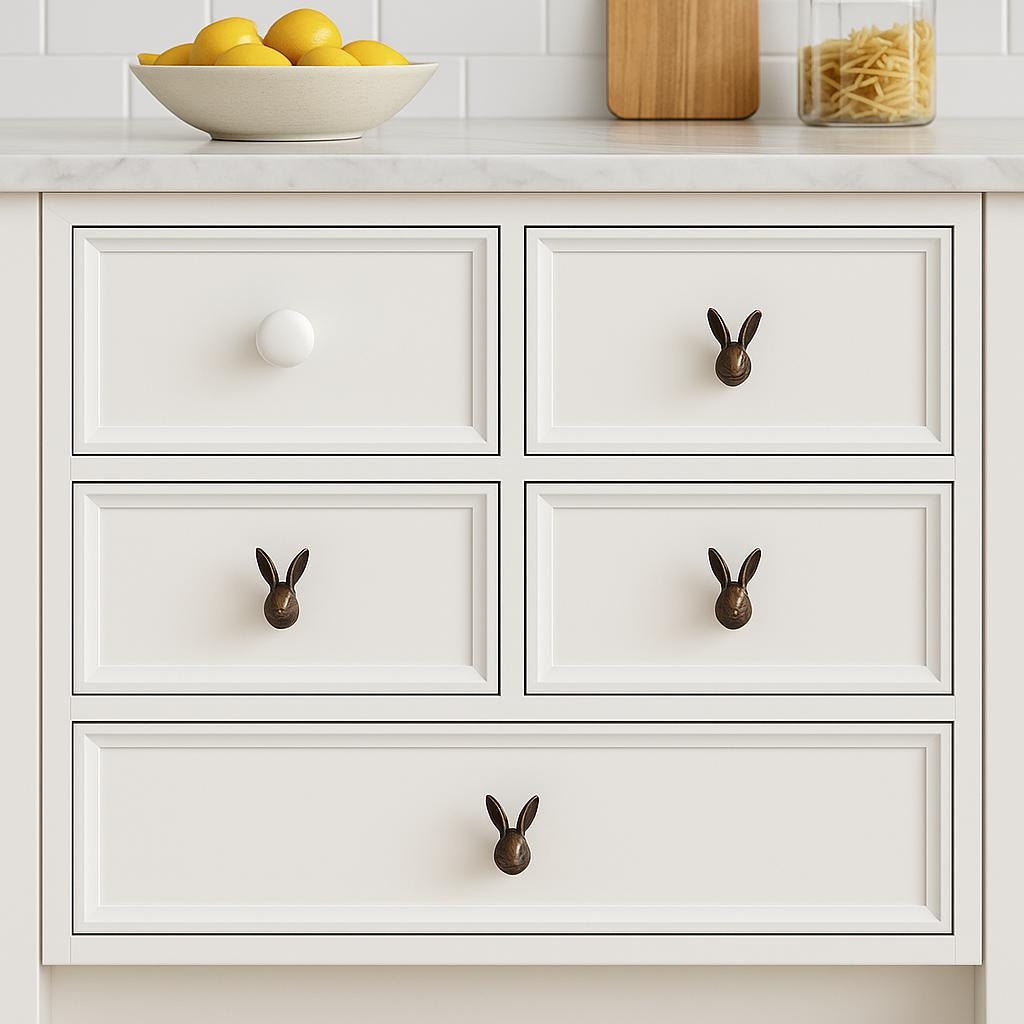 Charming Bunny Cabinet Knobs