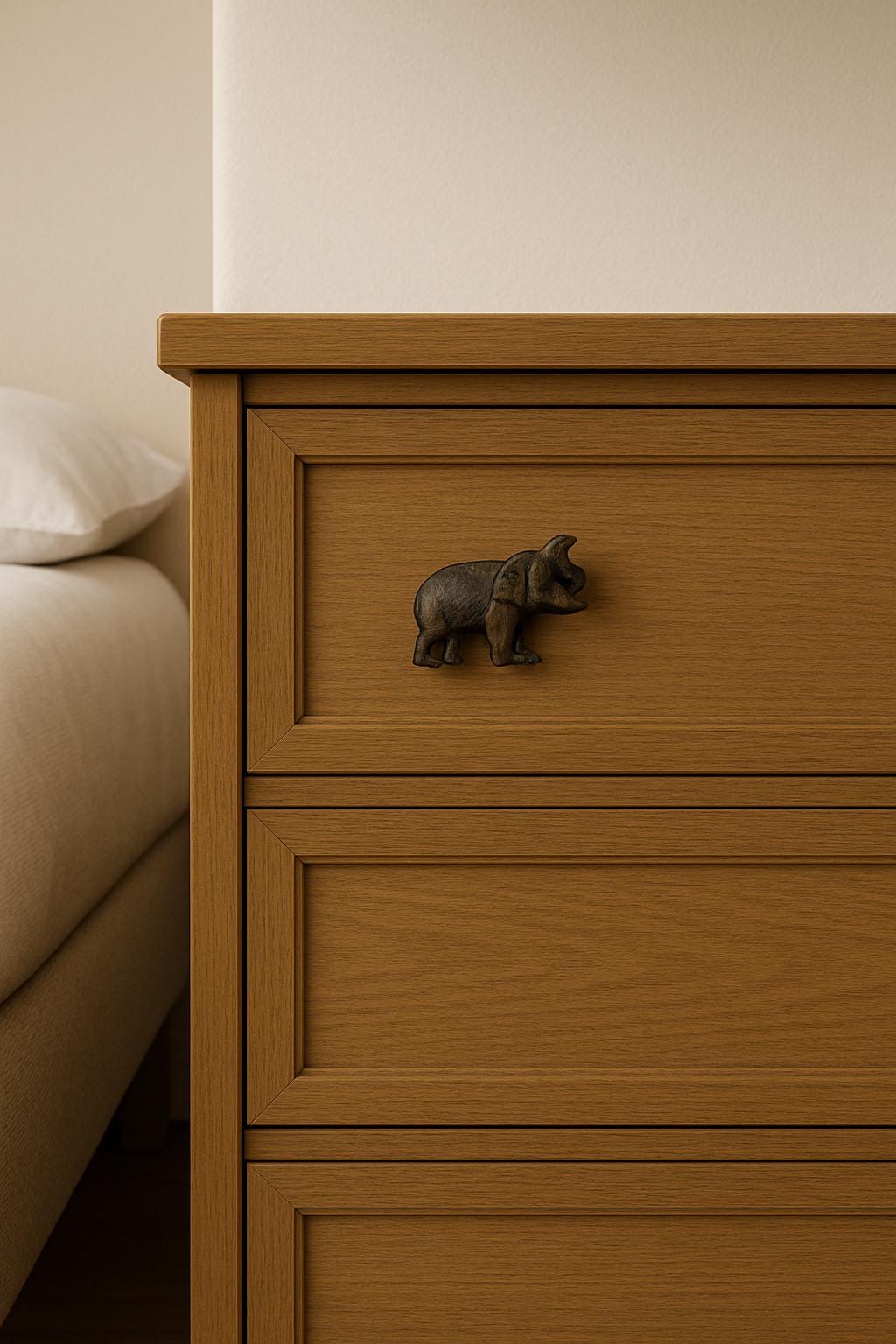 Brass Elephant Drawer Knob