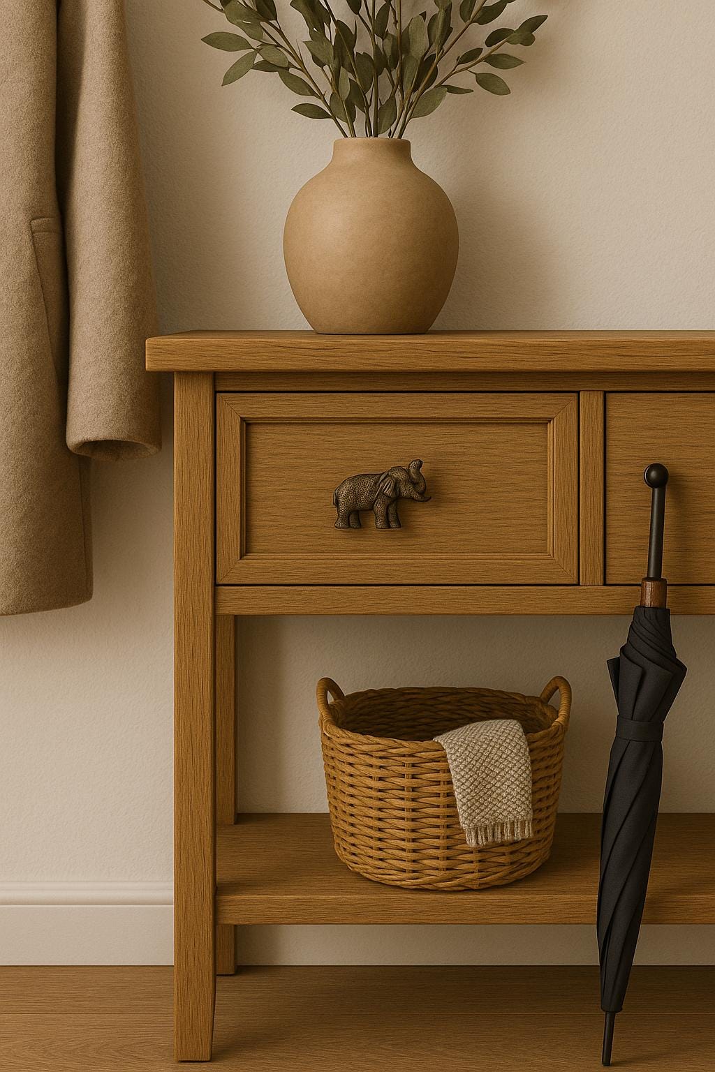 Brass Elephant Drawer Knob