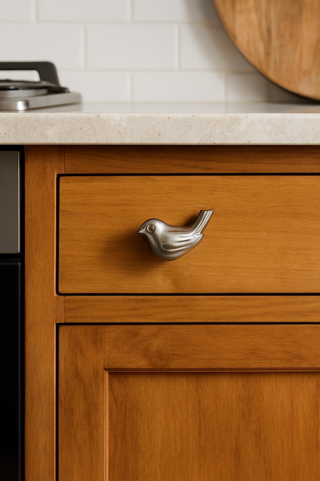Rustic Iron Bird Drawer Pulls
