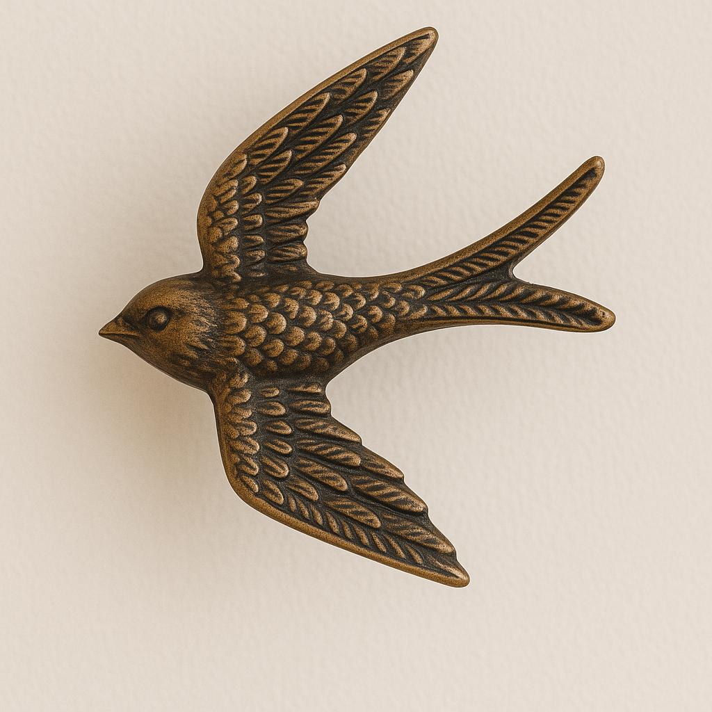 Rustic Bird Knob for Cabinets