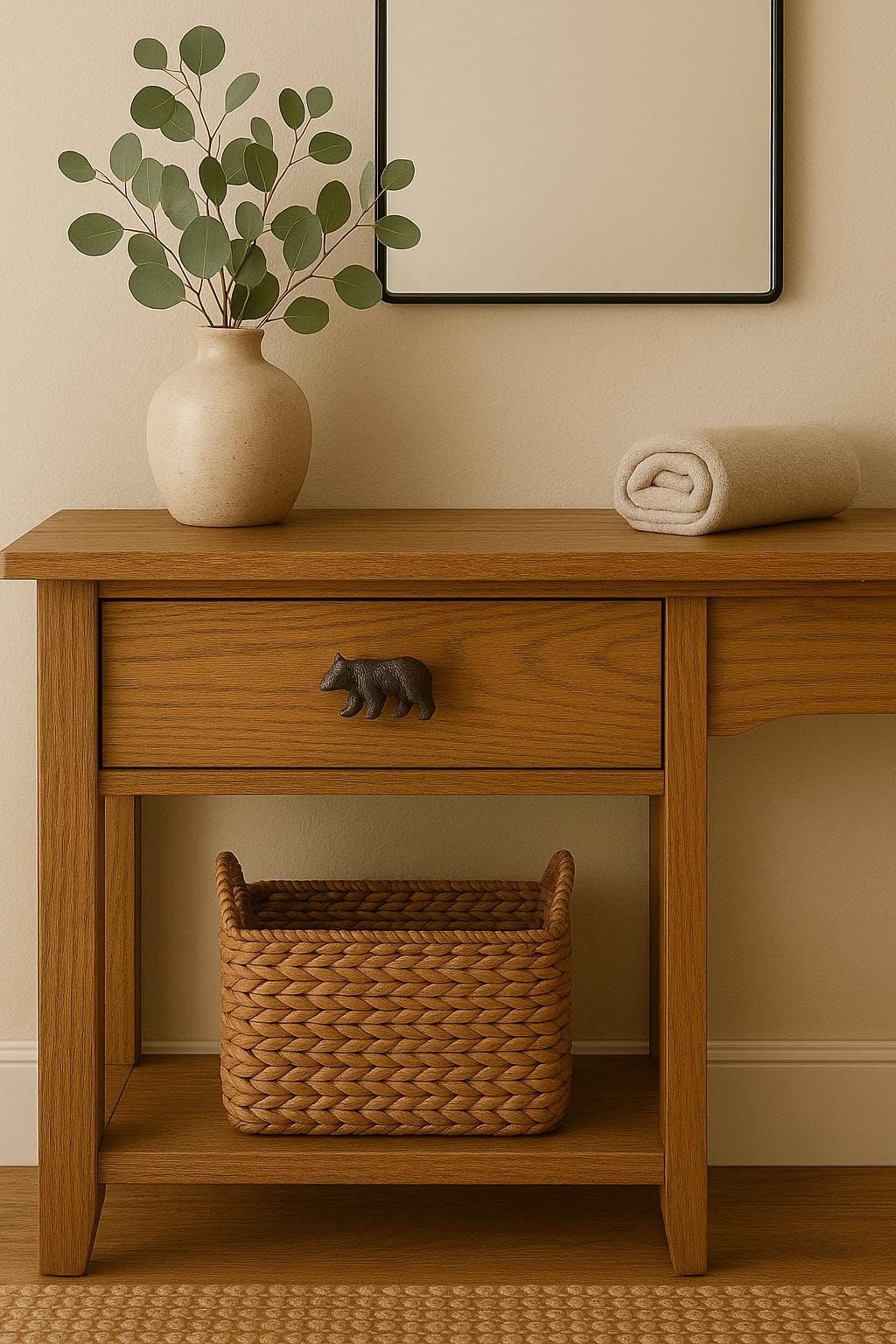 Rustic Bear Knob for Cabinets