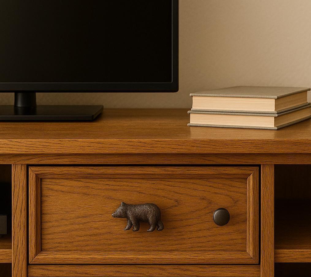 Rustic Bear Knob for Cabinets