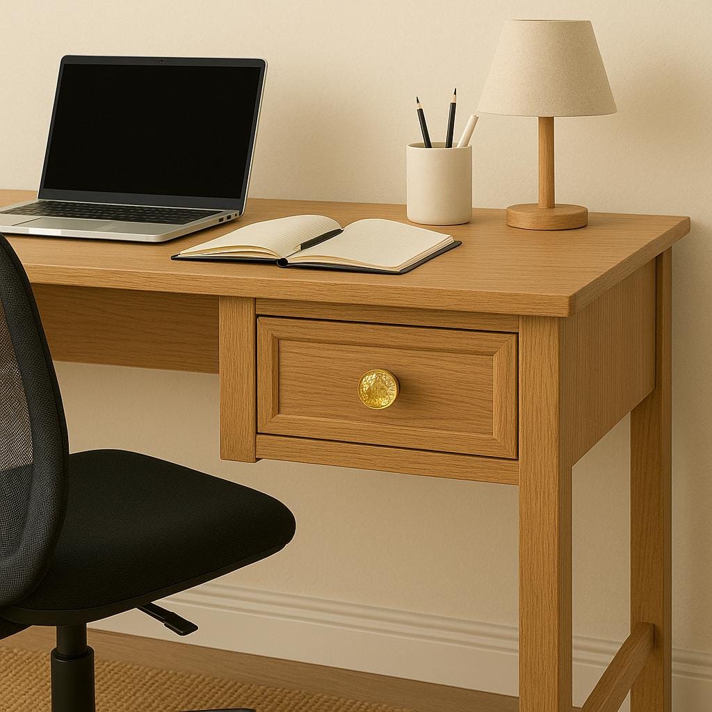 Pineapple Glass Drawer Knob | Light Yellow with Golden Fittings