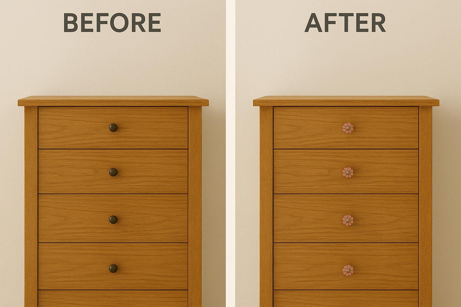 Pineapple Glass Drawer Knob | Light Yellow with Golden Fittings