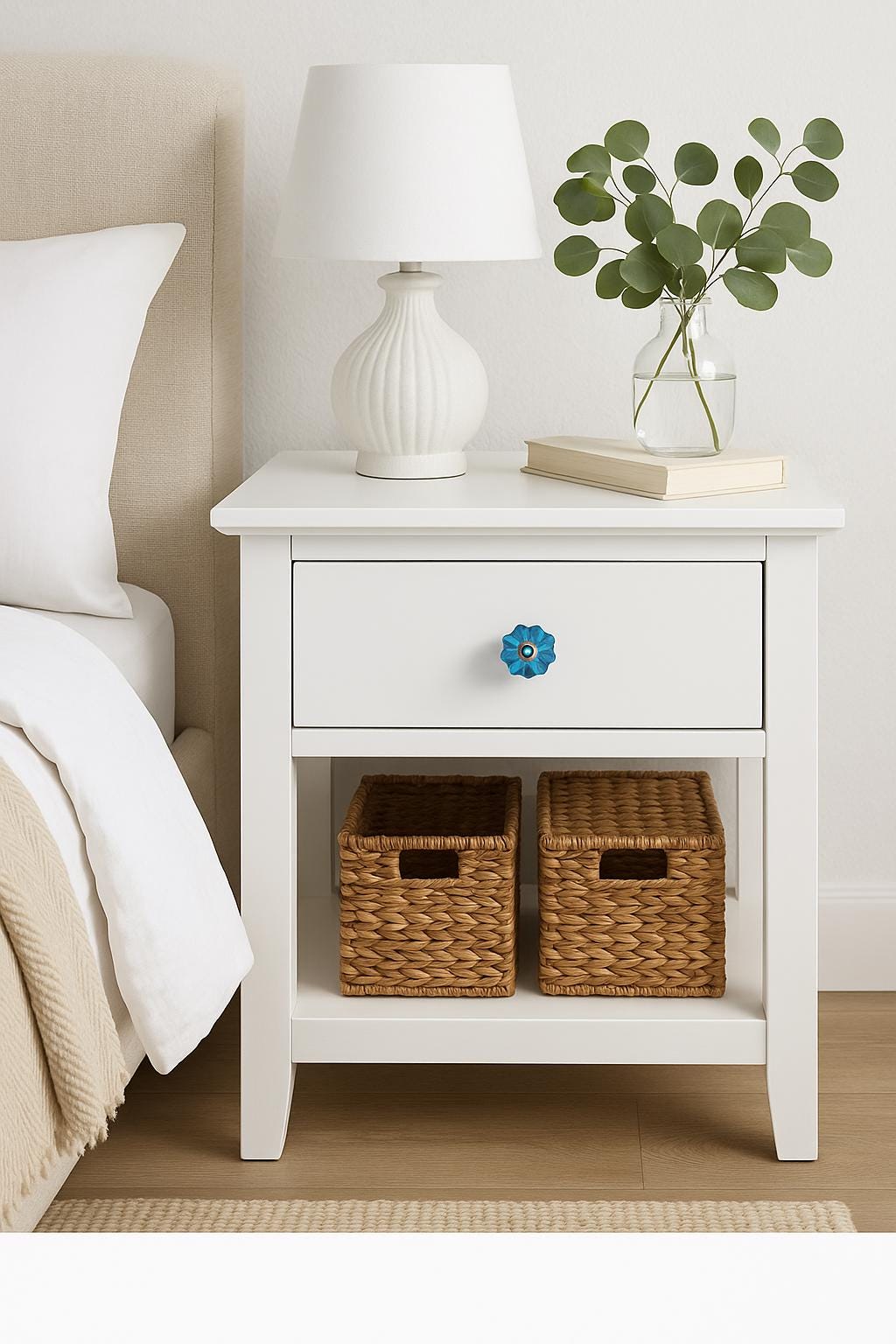 Blue Glass Drawer Knobs