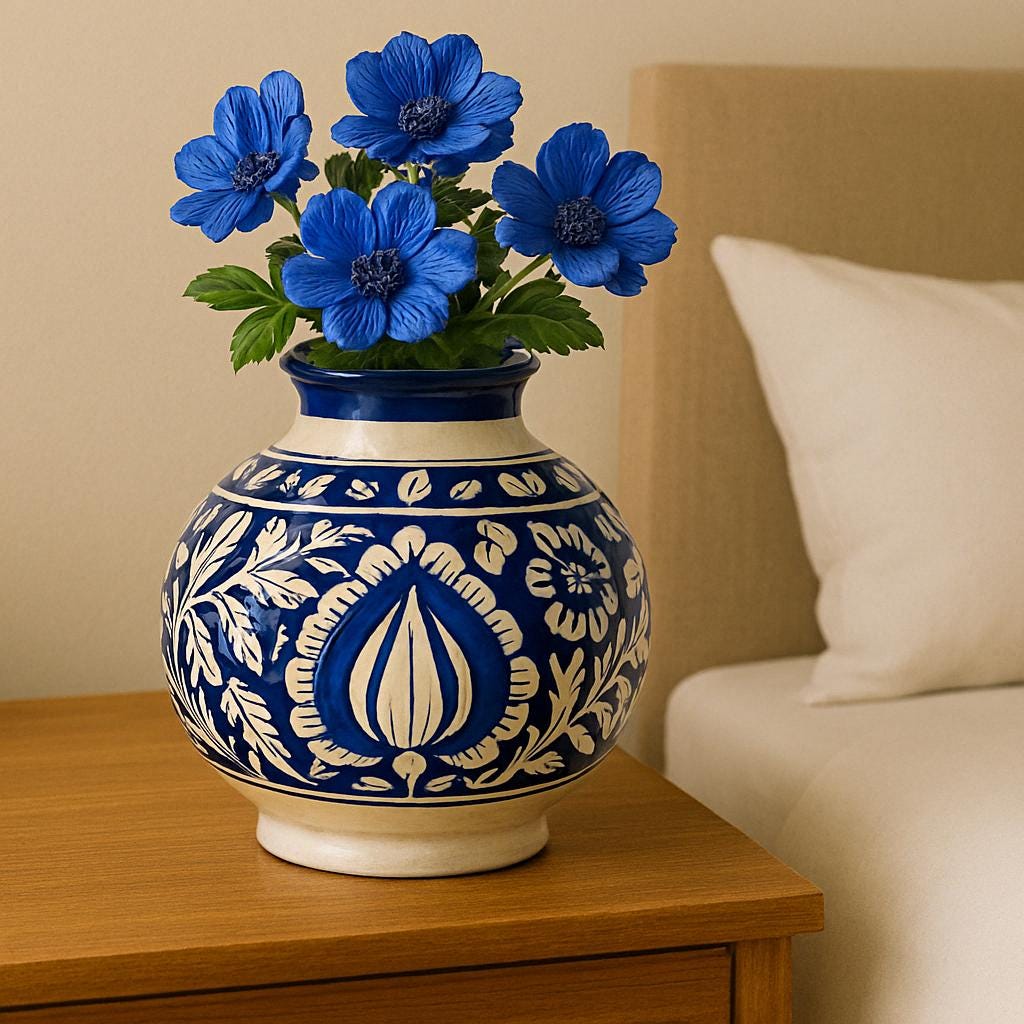 Handmade Boho Floral Vase