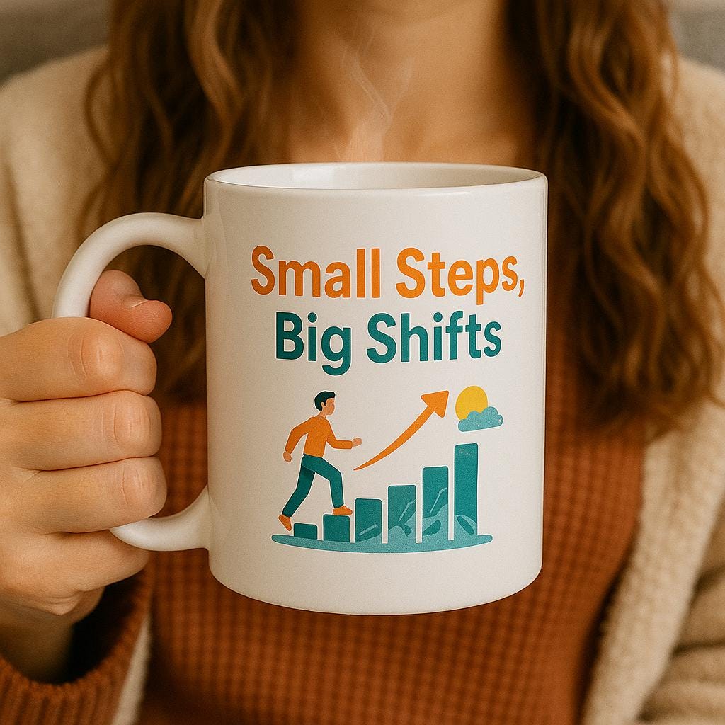 Small Steps, Big Wins Mug