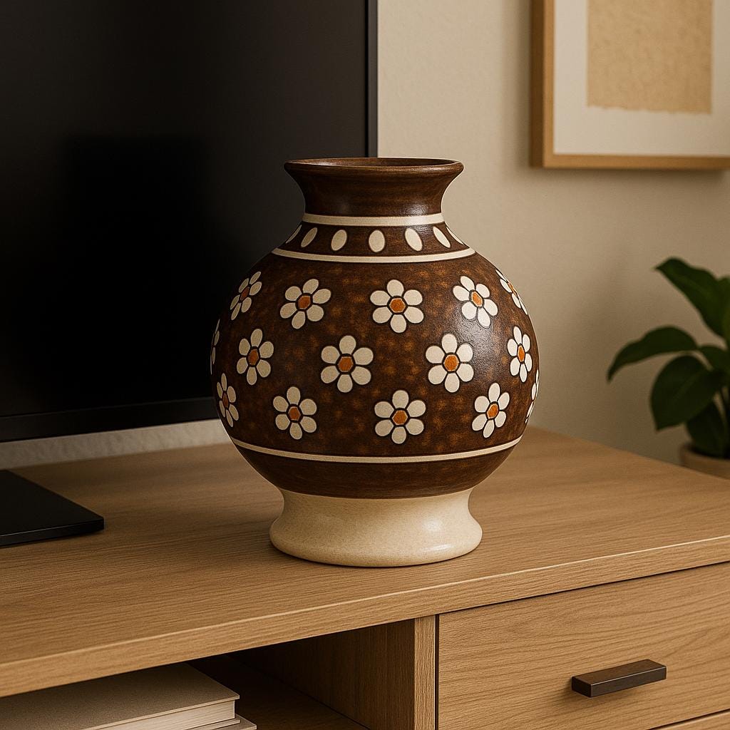 Boho Ceramic Vase for Home