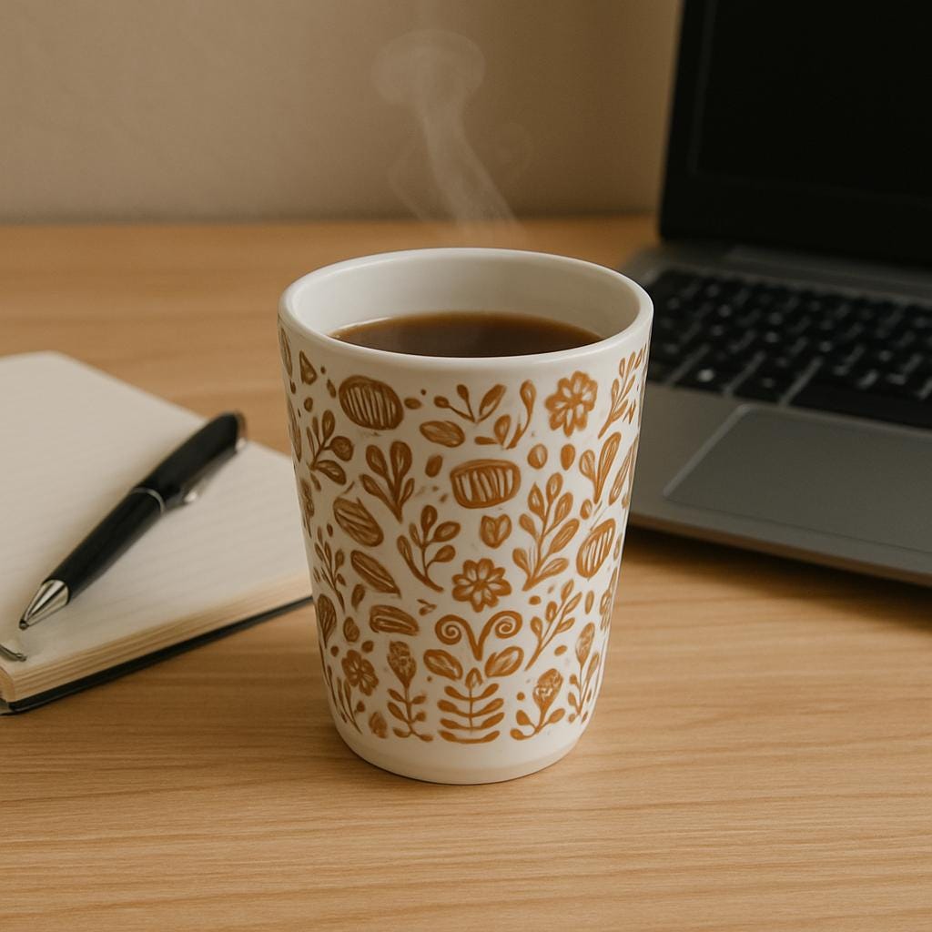 Yellow Flower Ceramic Tumbler