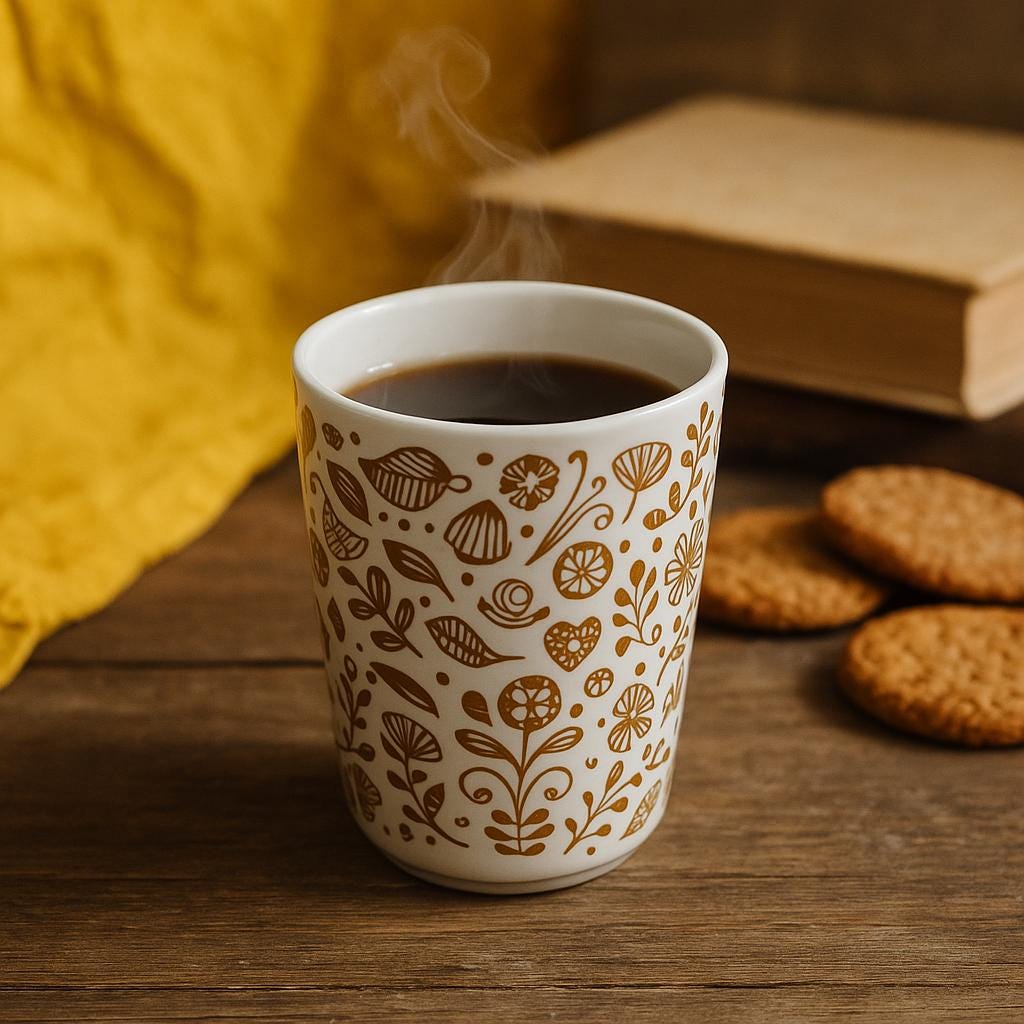 Yellow Flower Ceramic Tumbler