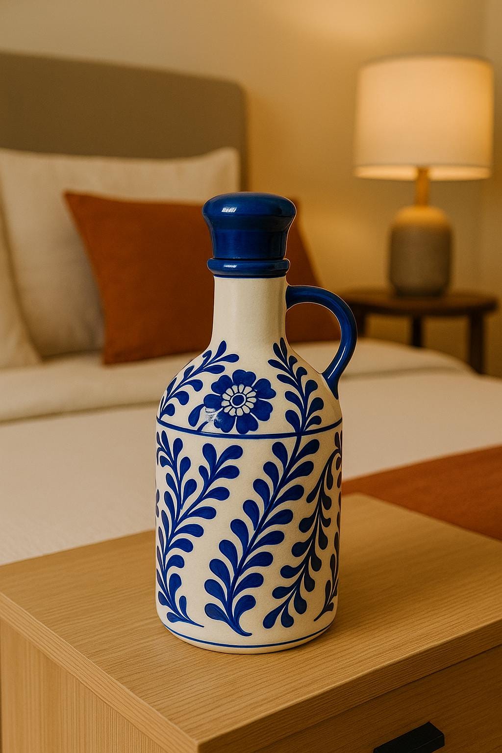 Blue Floral Ceramic Jug 1000ml