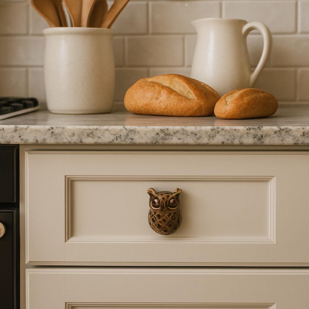 Rustic Iron Owl Drawer Pulls