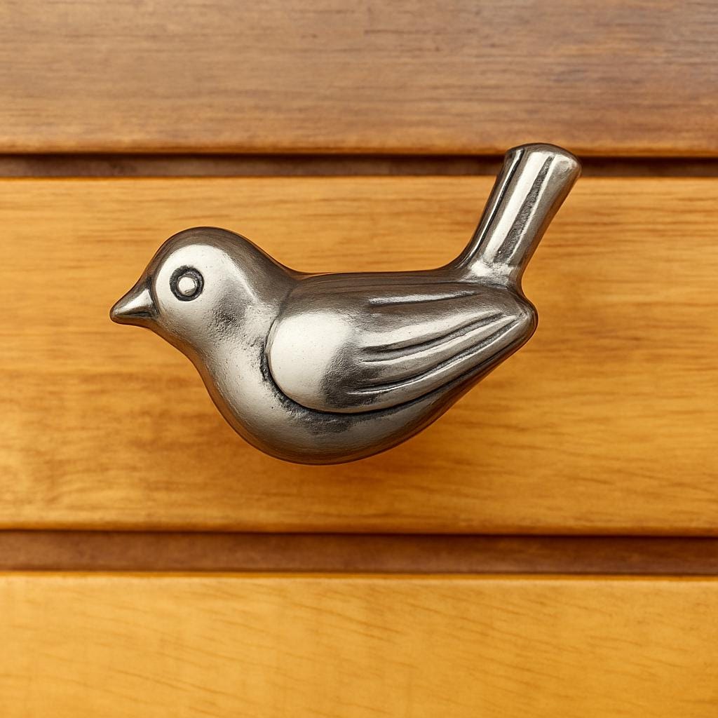 Rustic Iron Bird Drawer Pulls