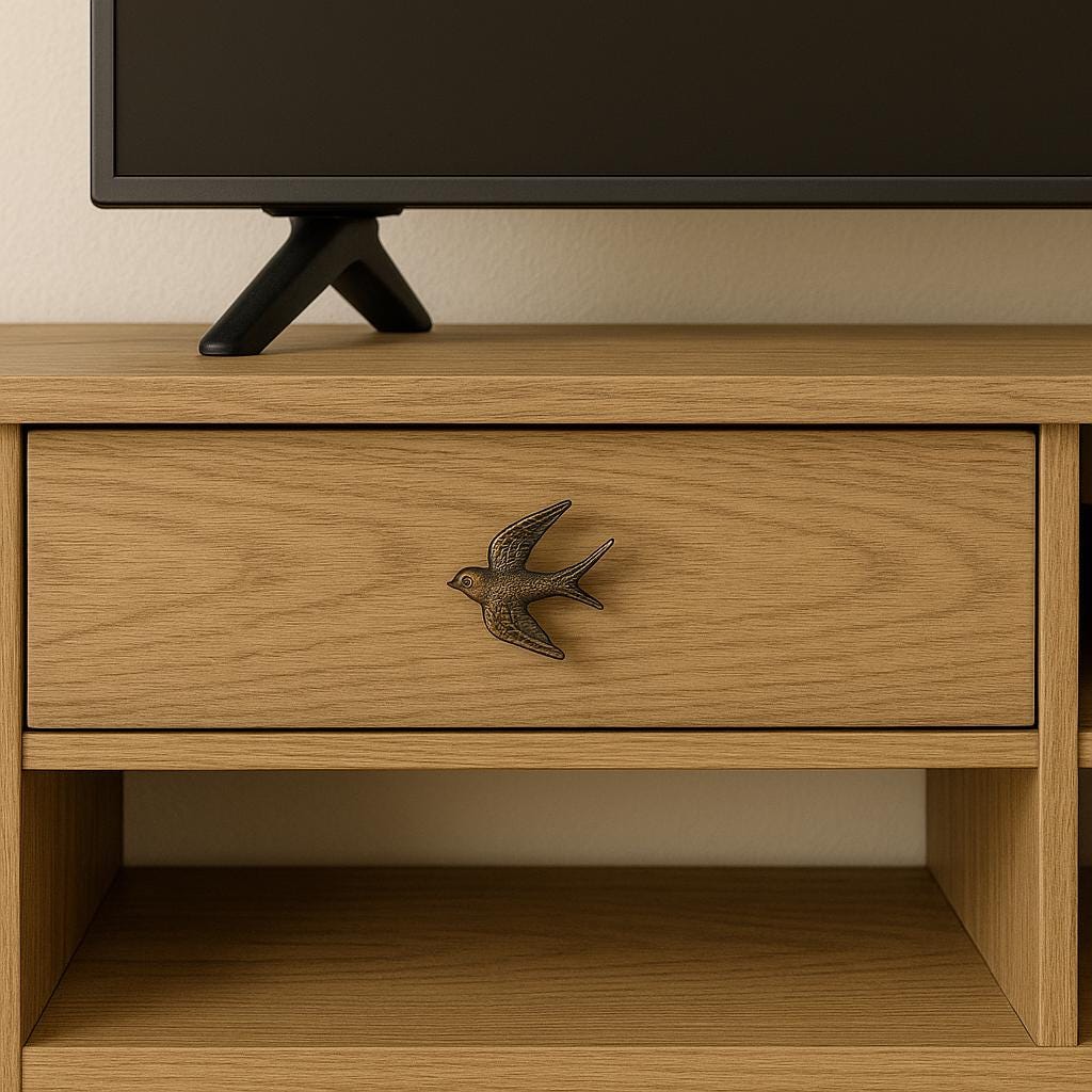 Rustic Bird Knob for Cabinets