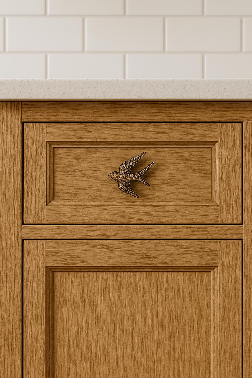 Rustic Bird Knob for Cabinets