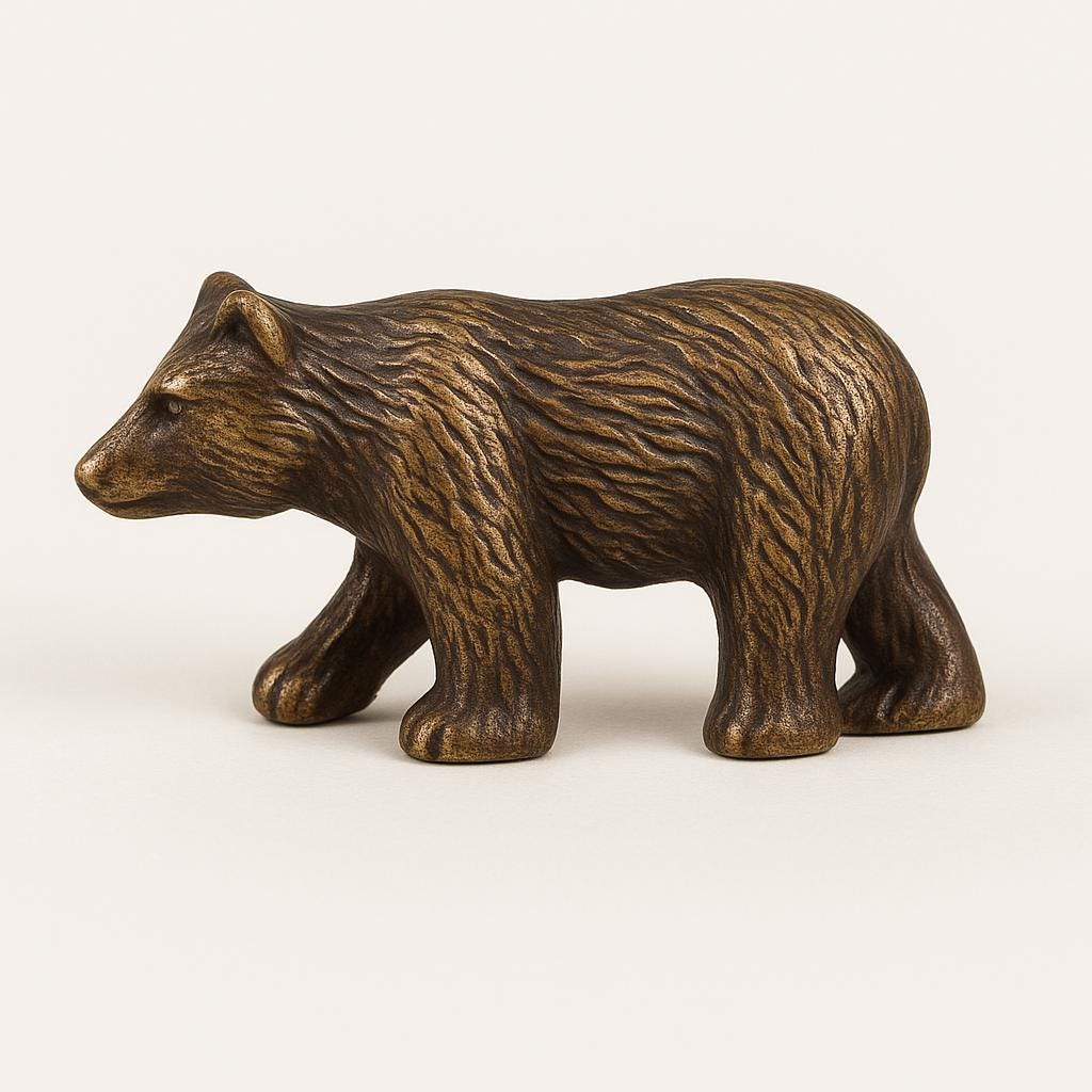 Rustic Bear Knob for Cabinets