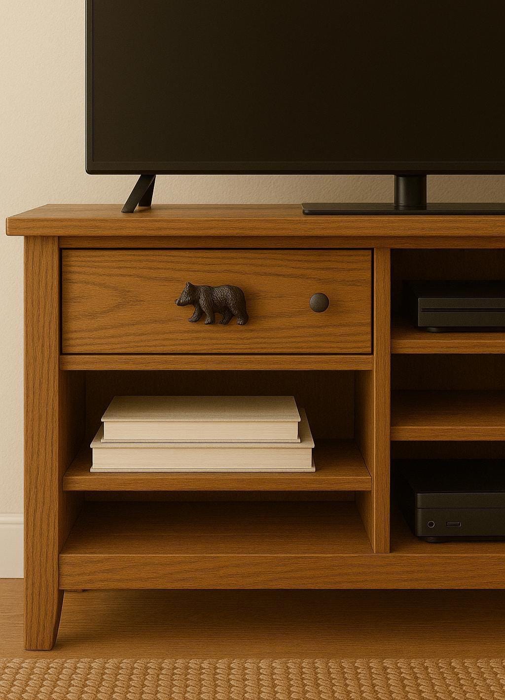 Rustic Bear Knob for Cabinets